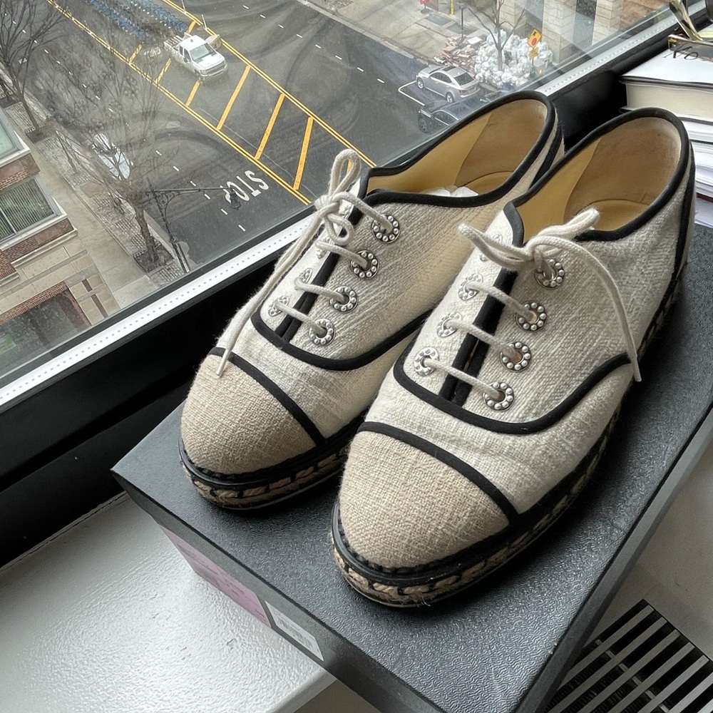 Chanel espadrille sneakers